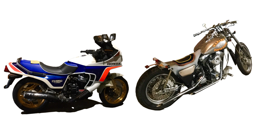 バイクもあります